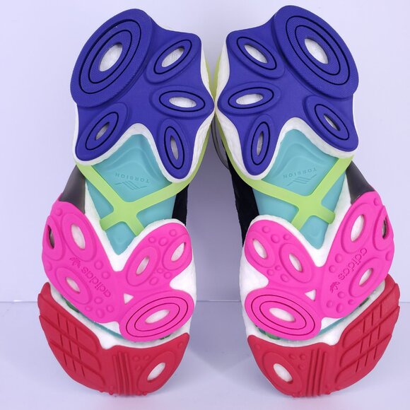 Adidas Torsion X Men’s 9.5 Black Multi Boost Running Shoes EE4884 Rare - Picture 9 of 16